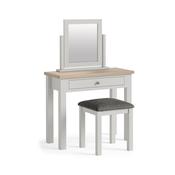 Modern Country Single Drawer Desk - Stone Grey