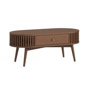 Soho Brown Oak - Oval Coffee Table image