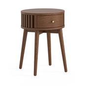 Soho Brown Oak - Round Side Table V3 image
