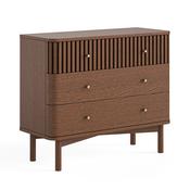Soho Brown Oak - 3 Drawer Chest image