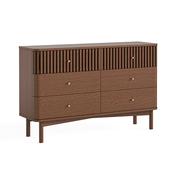 Soho Brown Oak - 6 Drawer Chest image