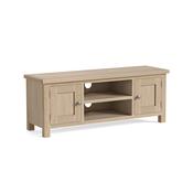 Modern Country Large TV Unit - All Oak image