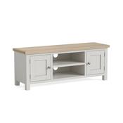 Modern Country Large TV Unit - Stone Grey image