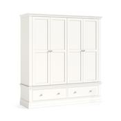 Burgundy 4 Door Wardrobe - Coconut Milk image