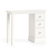 Burgundy Dressing Table Single Pedestal - Coconut Milk