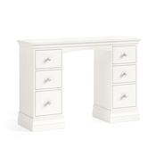 Burgundy Dressing Table Double Pedestal - Coconut Milk image