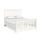 Burgundy Slatted Bed Frame 4'6 - Coconut Milk image