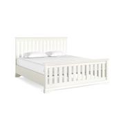 Burgundy Slatted Bed Frame 6' - Coconut Milk image