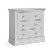 Burgundy 2 Over 2 Chest - Grey image