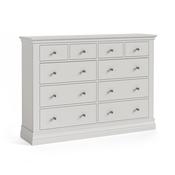 Burgundy 4 Over 6 Chest - Grey image