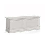 Burgundy Blanket Box - Grey