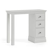 Burgundy Dressing Table Single Pedestal - Grey image