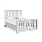 Burgundy Slatted Bed Frame 4'6 - Grey image