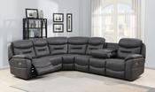 Leroy Electric Recliner Corner Sofa - Grey image