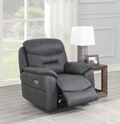 Leroy Electric Recliner Armchair - Grey image