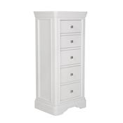 Mabel 5 Drawer Tall Chest - Bone image