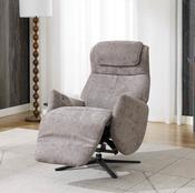 Rowden Swivel Recliner Chair - Stone image