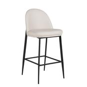 Valent Leather Bar Stool - Taupe image