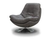 Axis Microfibre Swivel Chair - Dark Grey