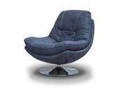 Axis Microfibre Swivel Chair - Denim Blue