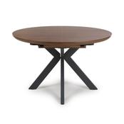 Boston Extending Round Dining Table 1200-1600 - Smoked Oak image