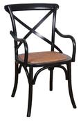 Crossback Armchair - Black