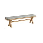 Normandy Cross Bench with Grey Cushion image