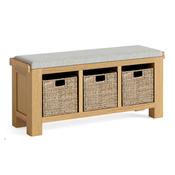 Normandy Storage Bench with Grey Cushion image