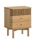 Soho Natural Oak - 3 Drawer Bedside