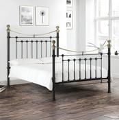 Victoria Metal Bed Frame - Black 5'