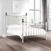 Victoria Metal Bed Frame - White 5'