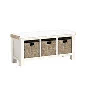 Windsor Storage Bench with Grey Cushion image
