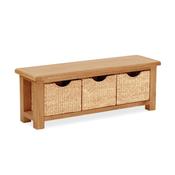 Salisbury Bench with Baskets