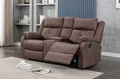 Casey Chestnut 2 Seater with Console Recliner Sofa
