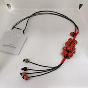 Drop Leather Pendent Necklace image