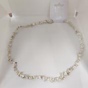 Off White Pebble Stone Necklace image