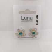 Flower Power Clip On Earings