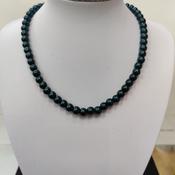 Deep Green Pearl Necklace image