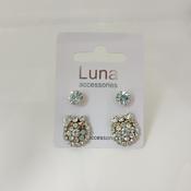 Two Set Diamante Earrings image