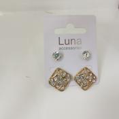 Two Set Diamante Earrings image