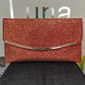 Glitter Red Clutch Bag image