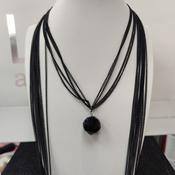 Long Black Chain Necklace image