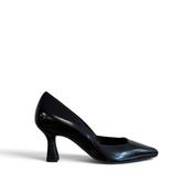 LODI Genius Black Leather Court Shoe image