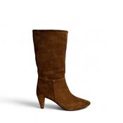 UNISA LAIA Tan Suede Midi Boot image