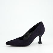 Paul Green Navy Suede Court Shoe