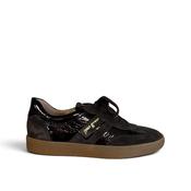 Paul Green Brown Patent Gumsole Trainer
