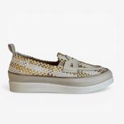 XSA E25M0234 Cream &amp; Gold Loafer