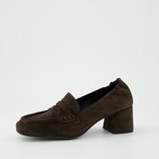 Paul Green Brown Suede Block Heel Shoe image