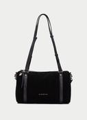 Hispanitas Black Suede Shoulder Bag - BI264936