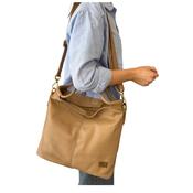 MJUS Camel Leather Shopper Bag image